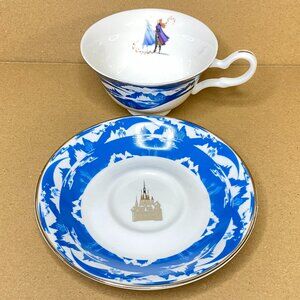 English Ladies Co Disney Princess Wedding Teacup Saucer Set Frozen 2 Anna Elsa